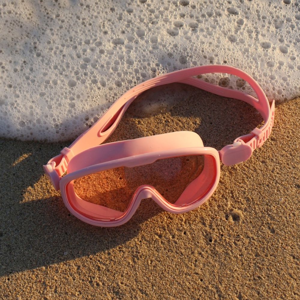泳鏡-兒童桃粉浮潛泳鏡 (16x5x6.5公分)