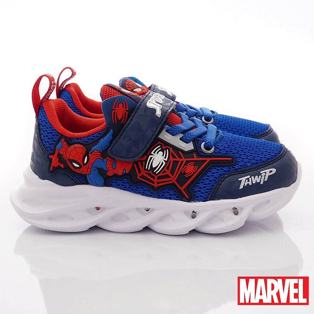 漫威MARVEL - 漫威蜘蛛人電燈運動鞋(中小童段)-運動鞋-藍紅