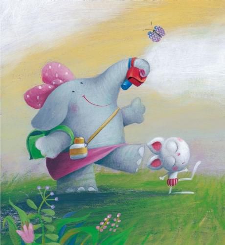 短耳兔與小象莎莎