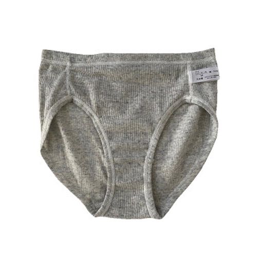 日本女裝代購 - 日本製 100%有機棉零著感內褲-石英灰