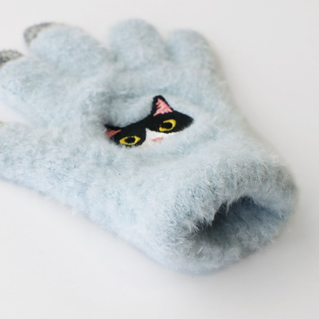 日本 TOMO - 兒童可觸控短絨保暖手套-豹貓-米杏