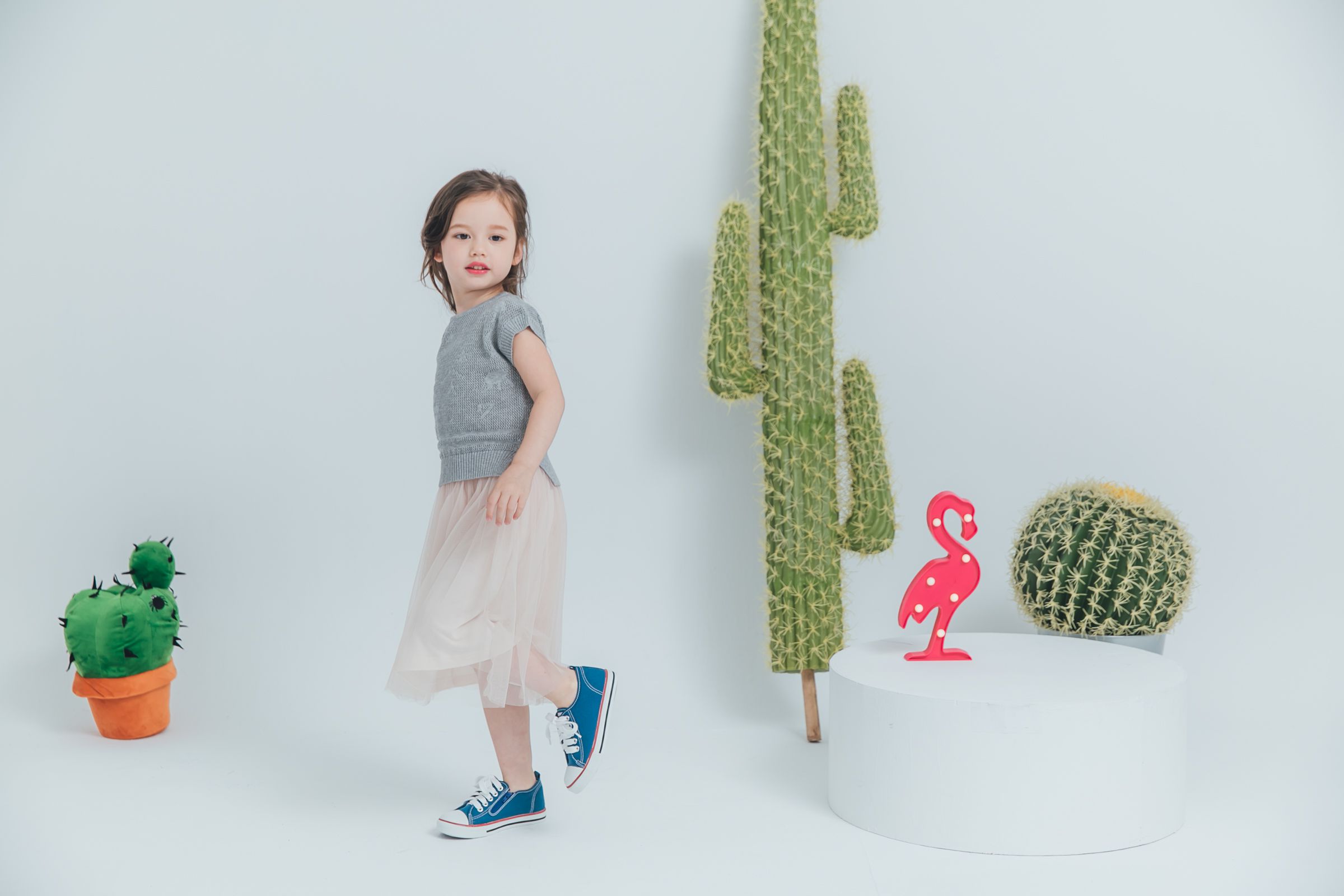 Peachy - 北鼻款*獨家訂製綿柔連身紗裙-細肩帶連身款-氣質杏