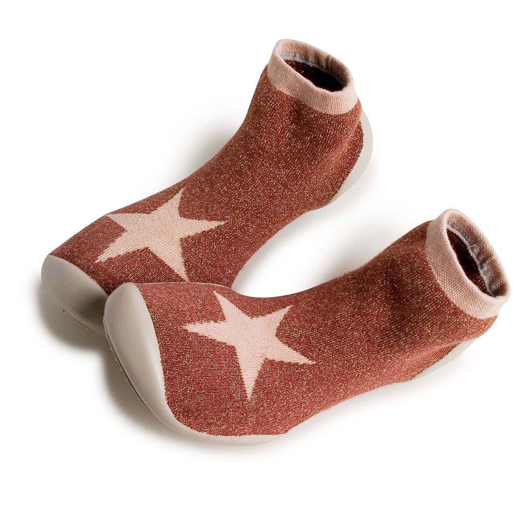 collegien - 法國室內襪鞋-金蔥粉星 (42/43 (約25.5~26.5cm))