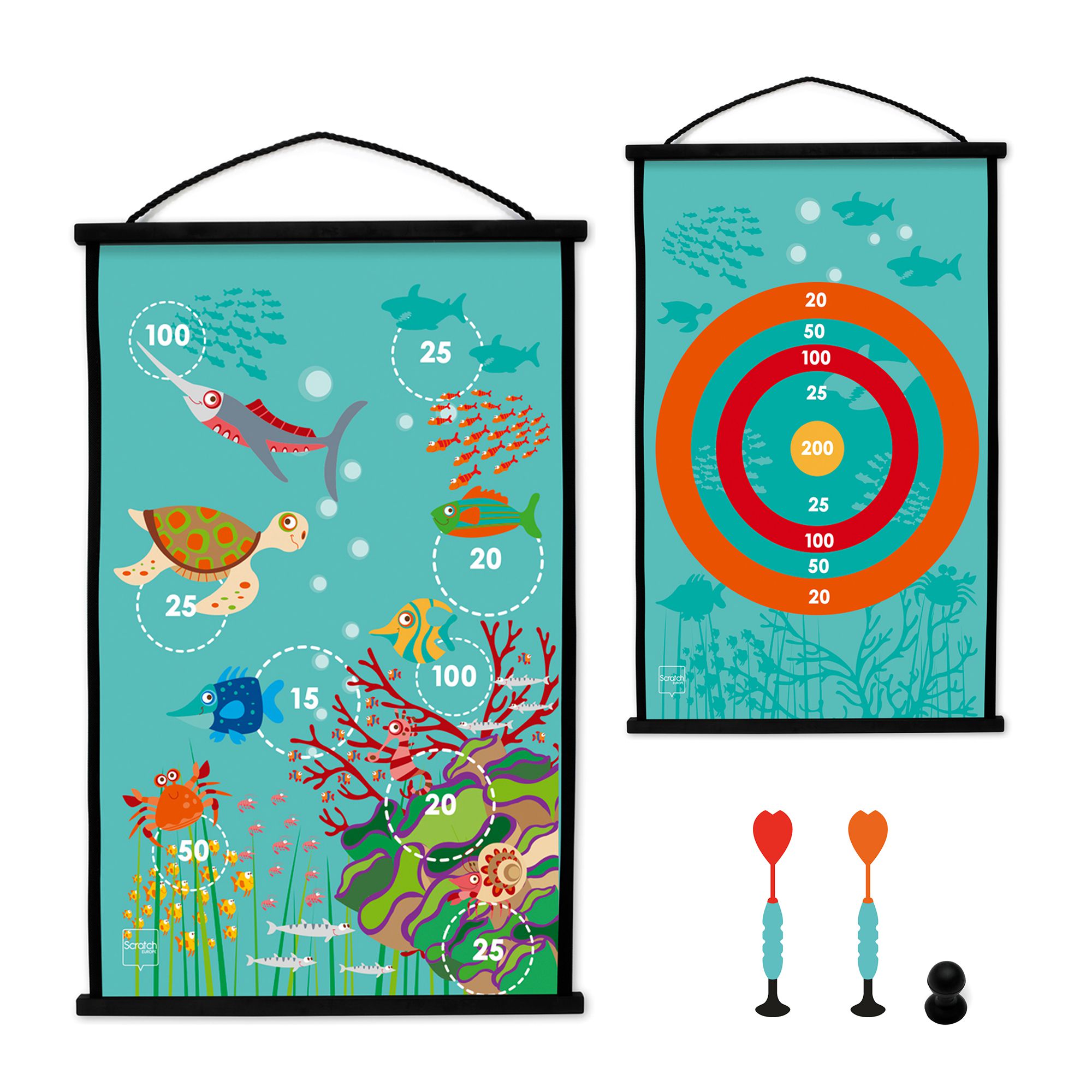 比利時 Scratch - 吸盤飛鏢-海底世界