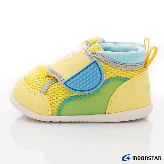 Moonstar日本月星 - 穩健寶寶學步款-MSB1453黃-學步鞋-黃