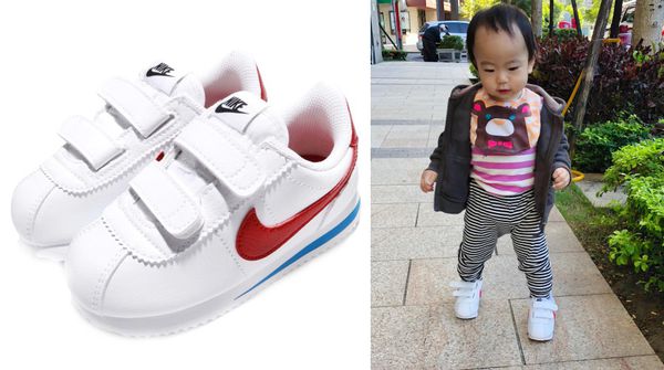 NIKE - Cortez GS 阿甘鞋(中童)-白藍紅