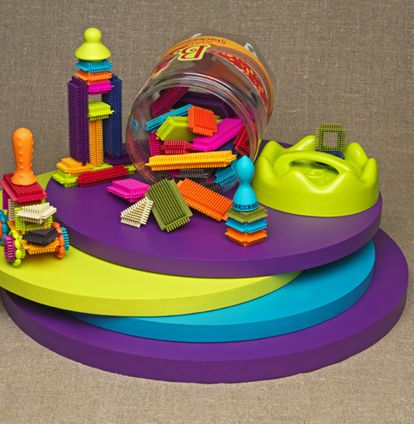 B.TOYS - 布萊斯特鬃毛積木-花冠筒-68pcs