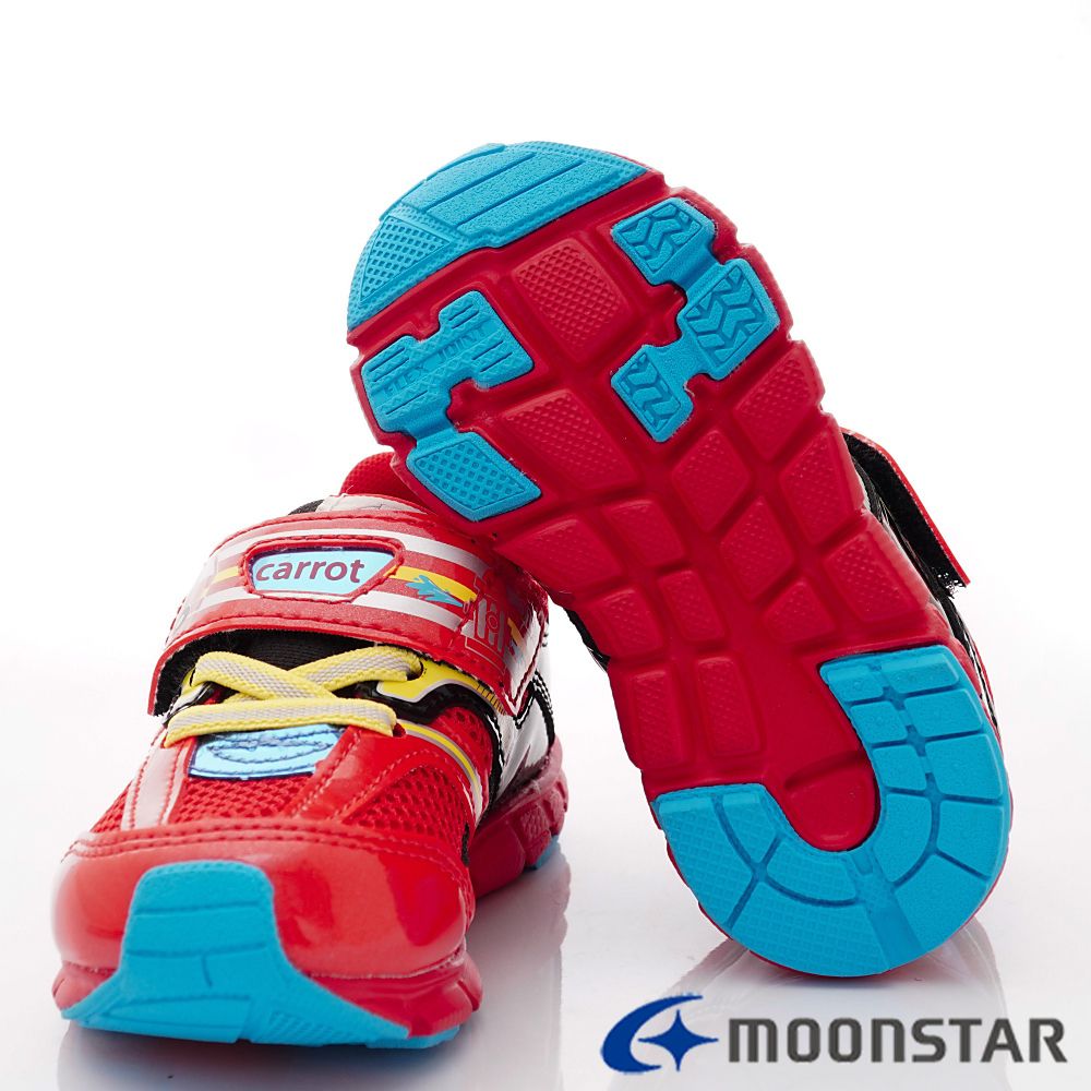 Moonstar日本月星 - 高機能寬楦鞋款(中小童段)-紅