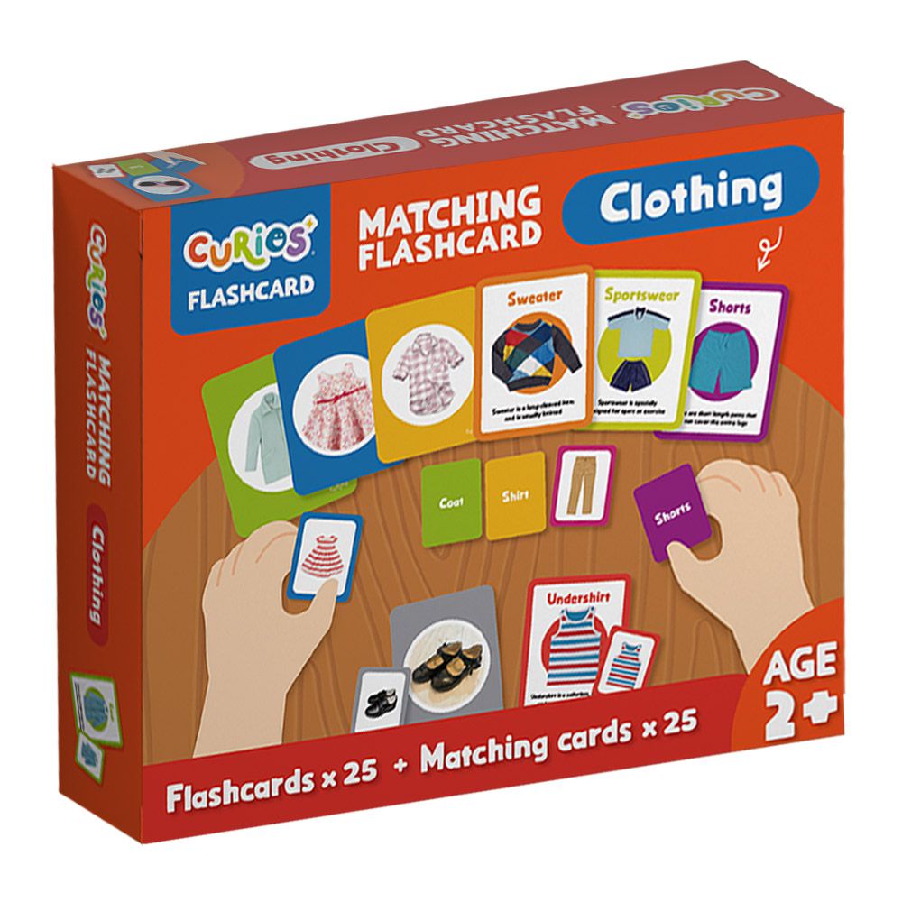 英文配對認知遊戲卡-服裝類型