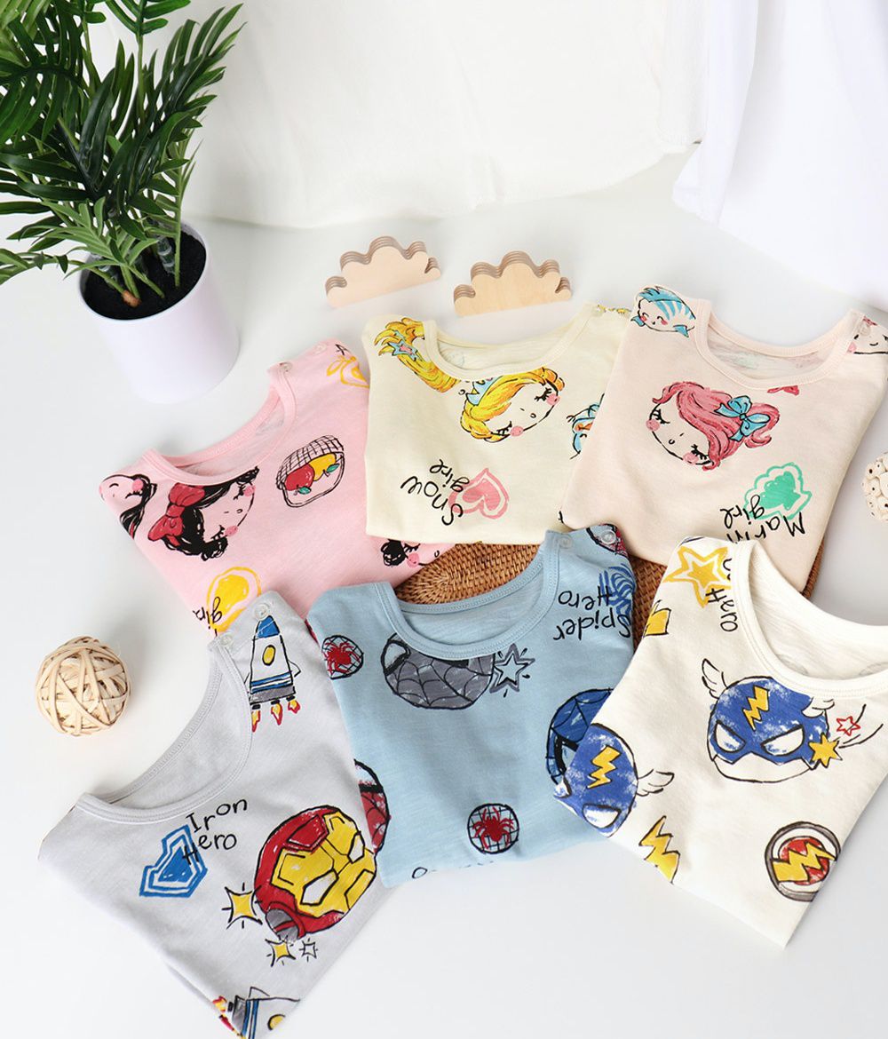 韓國 Mellisse - 韓製莫代爾透氣長袖家居服-英雄隊長