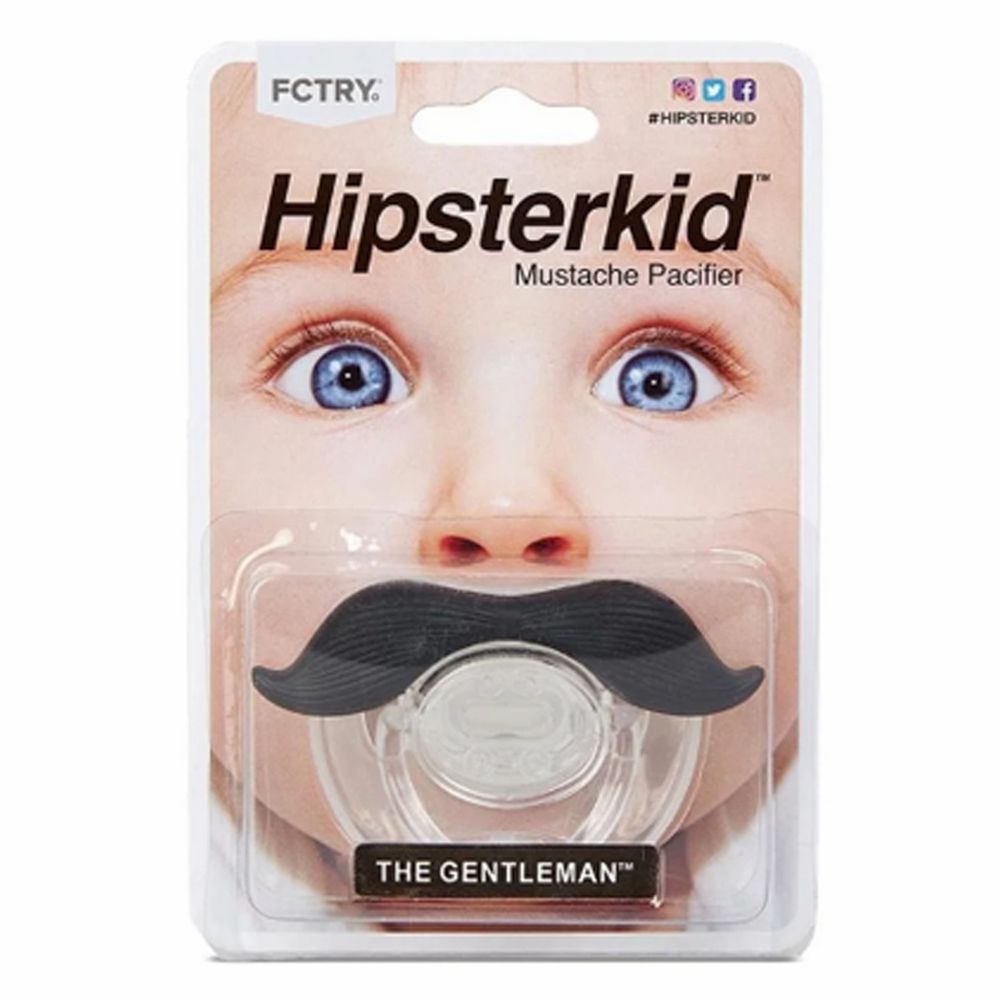 美國 Hipsterkid - 紳士鬍子嬰兒奶嘴 (單一尺寸)