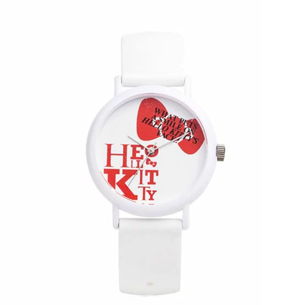 日本 MARUZEKI - KAORU 日本製香氛手錶(聯名款)-Hello Kitty簡約-白-香草