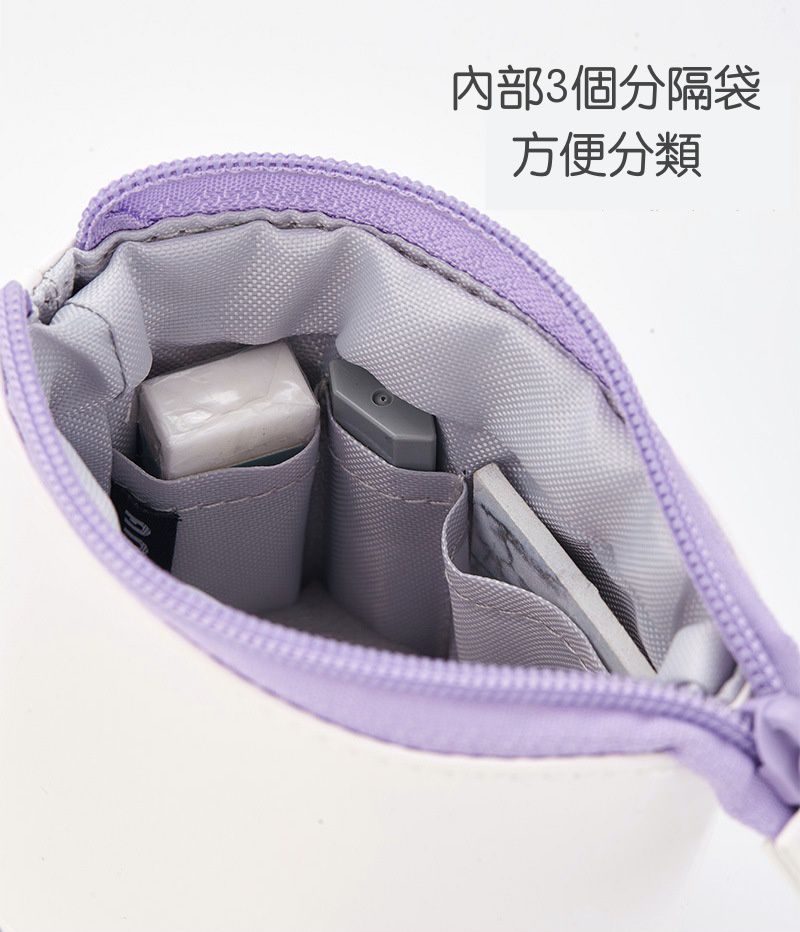 簡約異材質拼接鉛筆袋/筆筒-薄荷綠