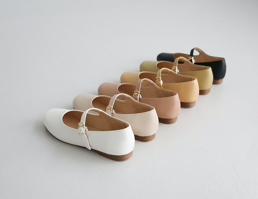 韓國 Dangolunni - 甜美百搭娃娃鞋-黑