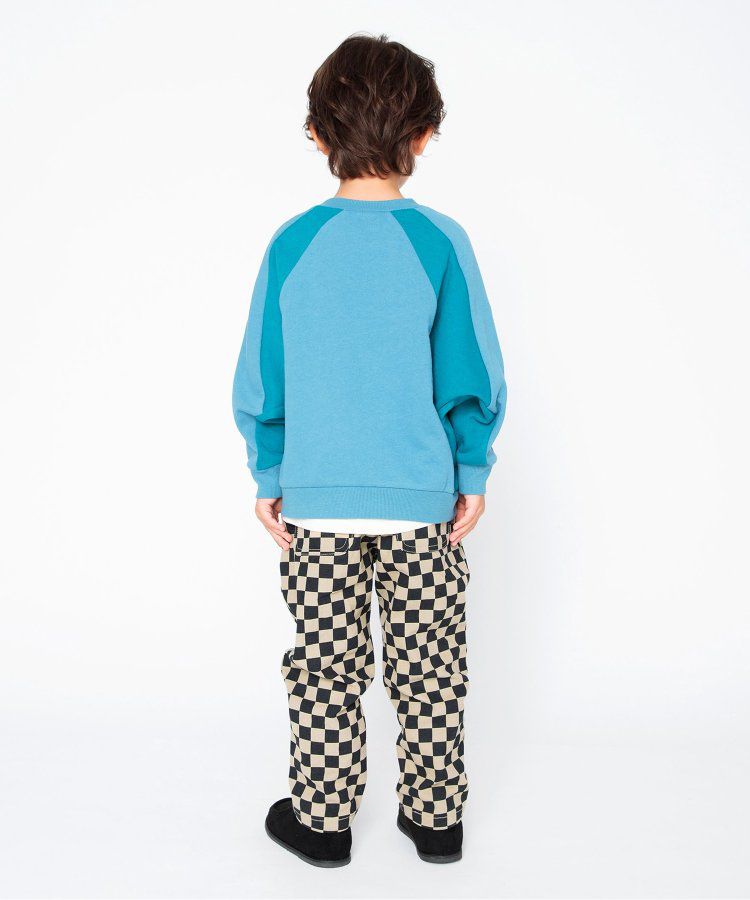 日本 BREEZE - 斜紋布保暖廚師褲-棋盤格-黑米