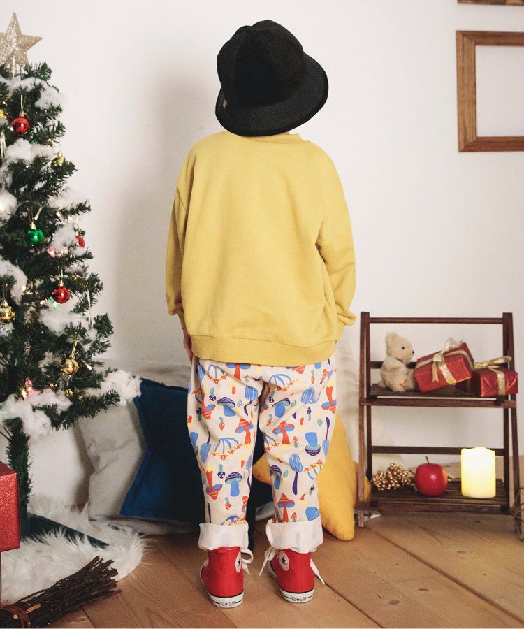 日本 BREEZE - 舒適百搭休閒長褲-暖橘