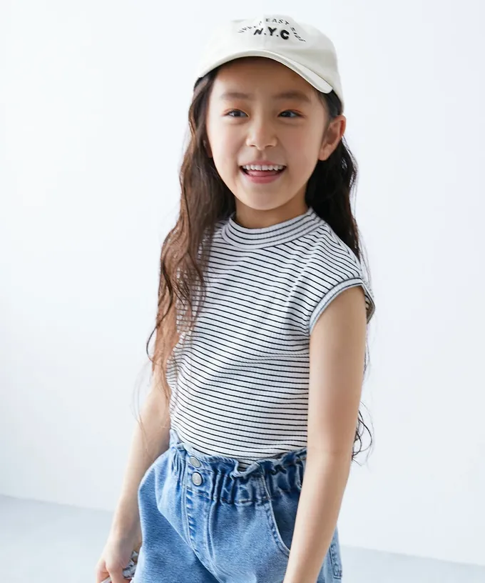 日本 devirock - 甜美羅紋小立領法式袖上衣-軍綠