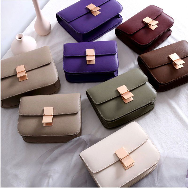 磨砂啞金真皮女包-裸粉色