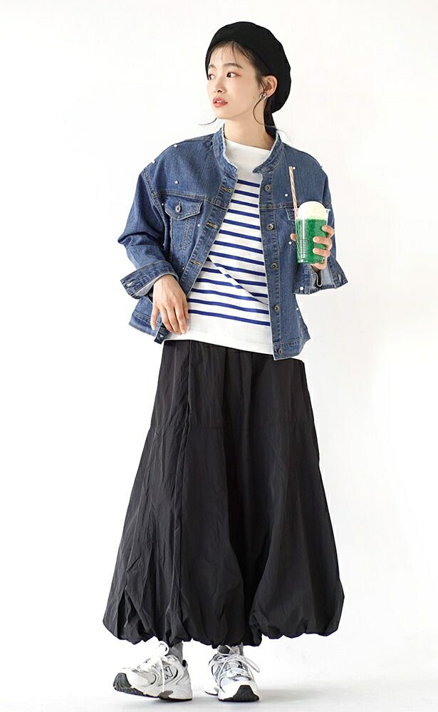 日本 zootie - 日系時尚休閒氣球裙-黑