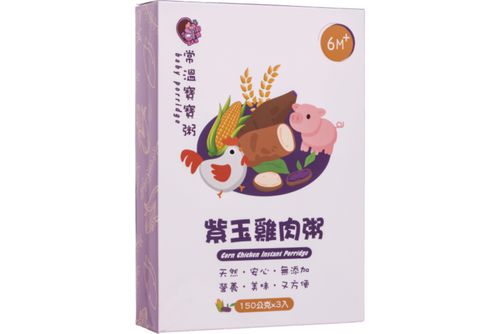 鈞媽御食堂 - 中寶寶-紫玉雞肉粥-150g*3