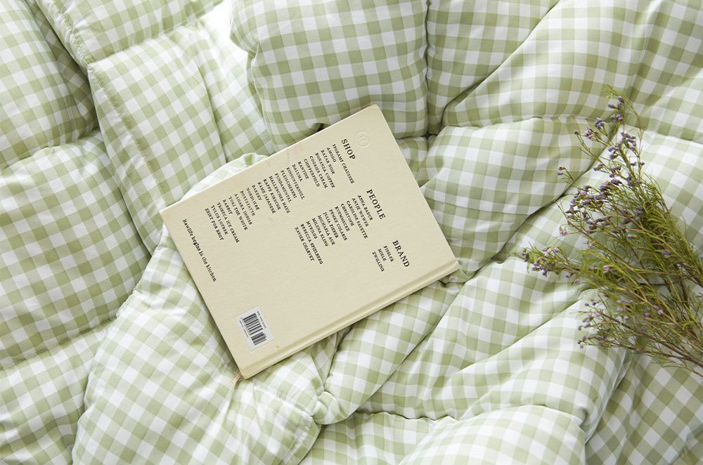 韓國 Maatila - 可水洗超細纖維桃皮感四季被-綠茶果凍