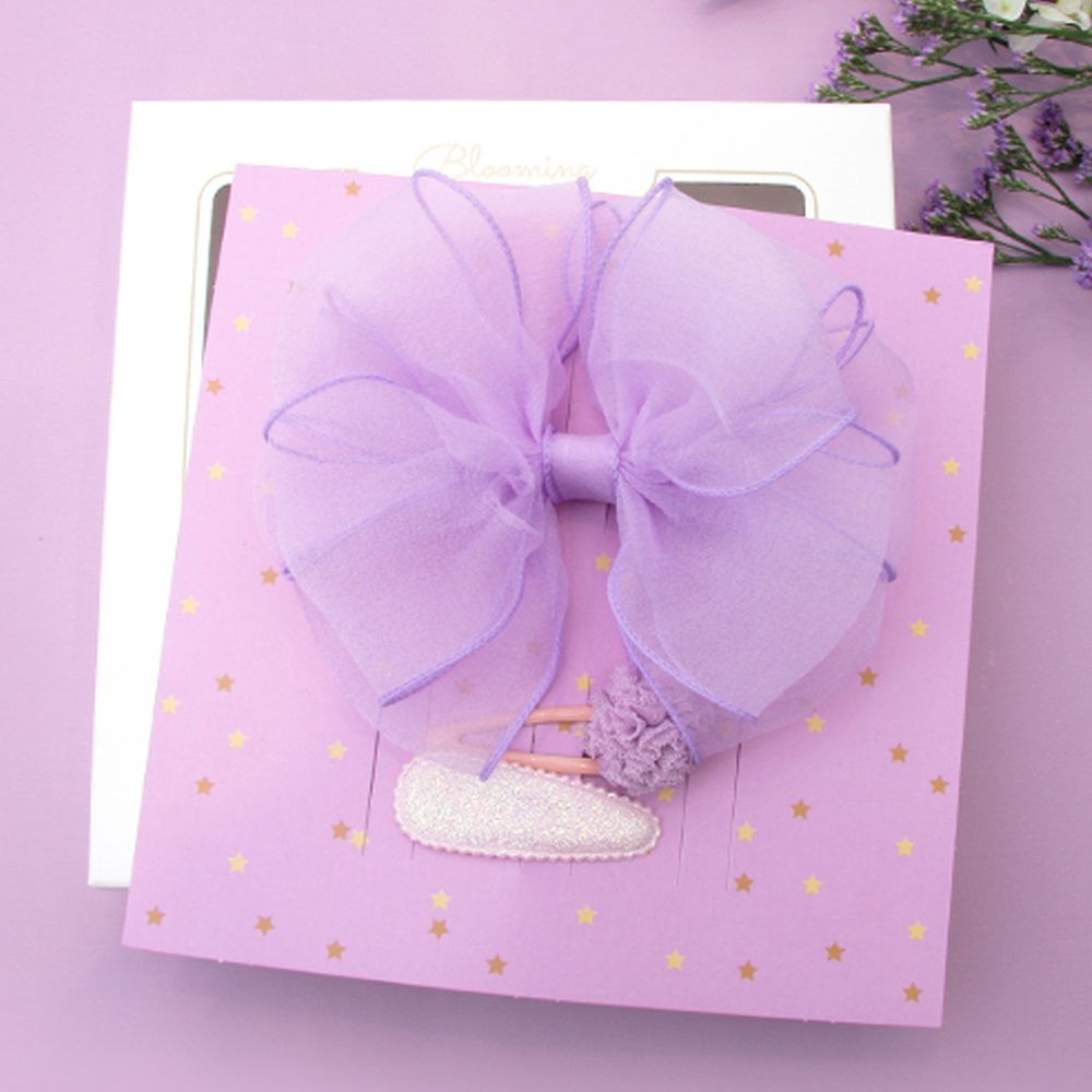 韓國 Bimbo Bimba - 髮飾禮盒組-紫C