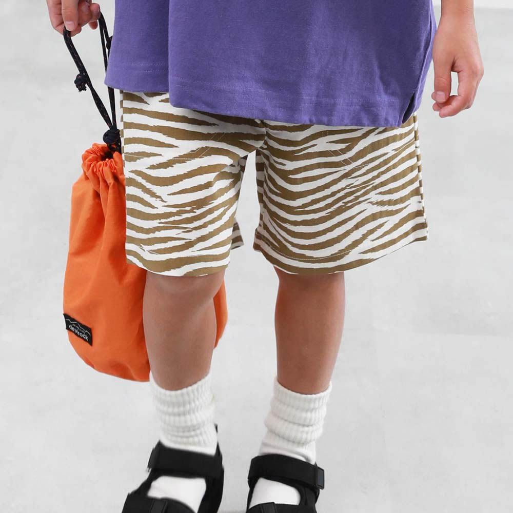 [熱銷]超彈力印花短褲-斑馬紋-淺棕