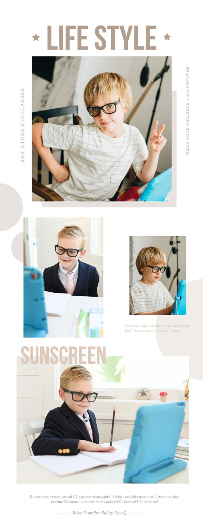 美國 Babiators - 兒童抗藍光眼鏡-漆黑魔力