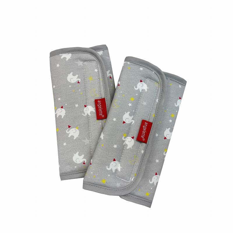 akachan honpo - angelette背帶口水巾-深灰色 (W215×H165mm)