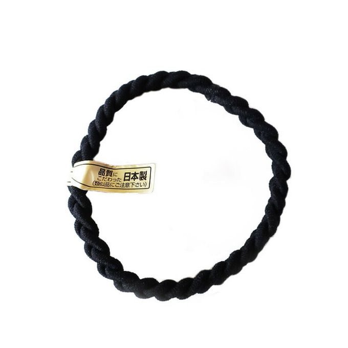 日本 Melody Accessory - 日本製 專利耐用麻花編織髮圈(5入組)-嫩粉紅