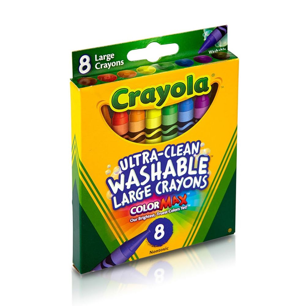 Crayola繪兒樂 - 可水洗大蠟筆8色