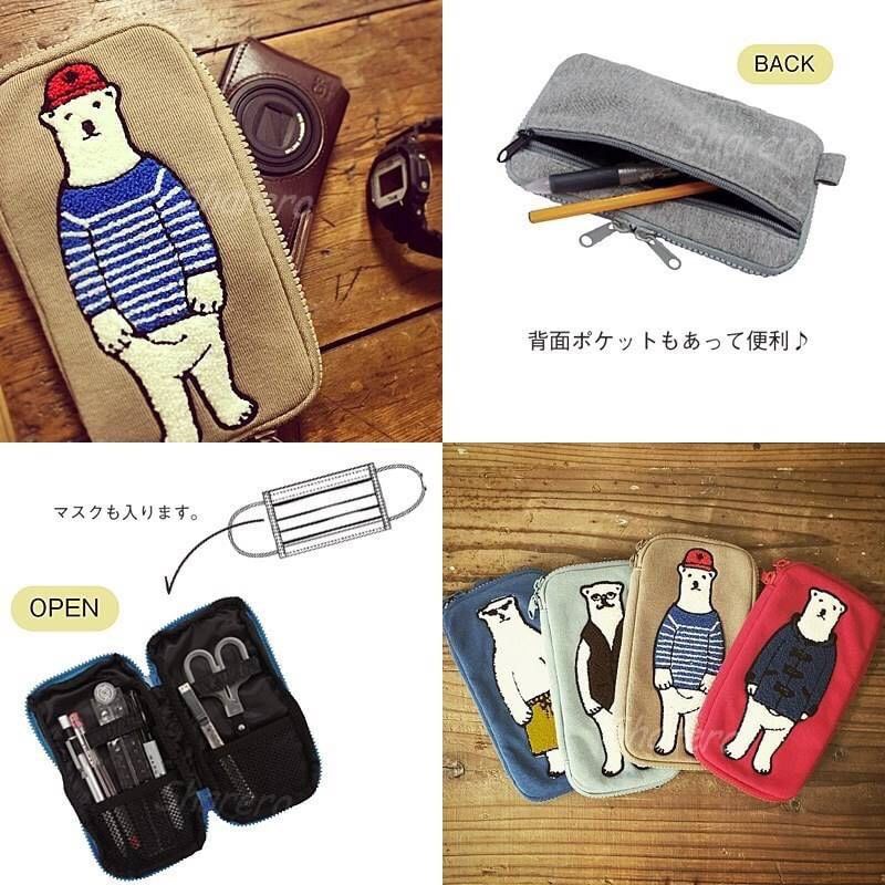 日本大人気！ Beiiows x Disney 迪士尼化妝包｜POLAR BEAR多功能收納包