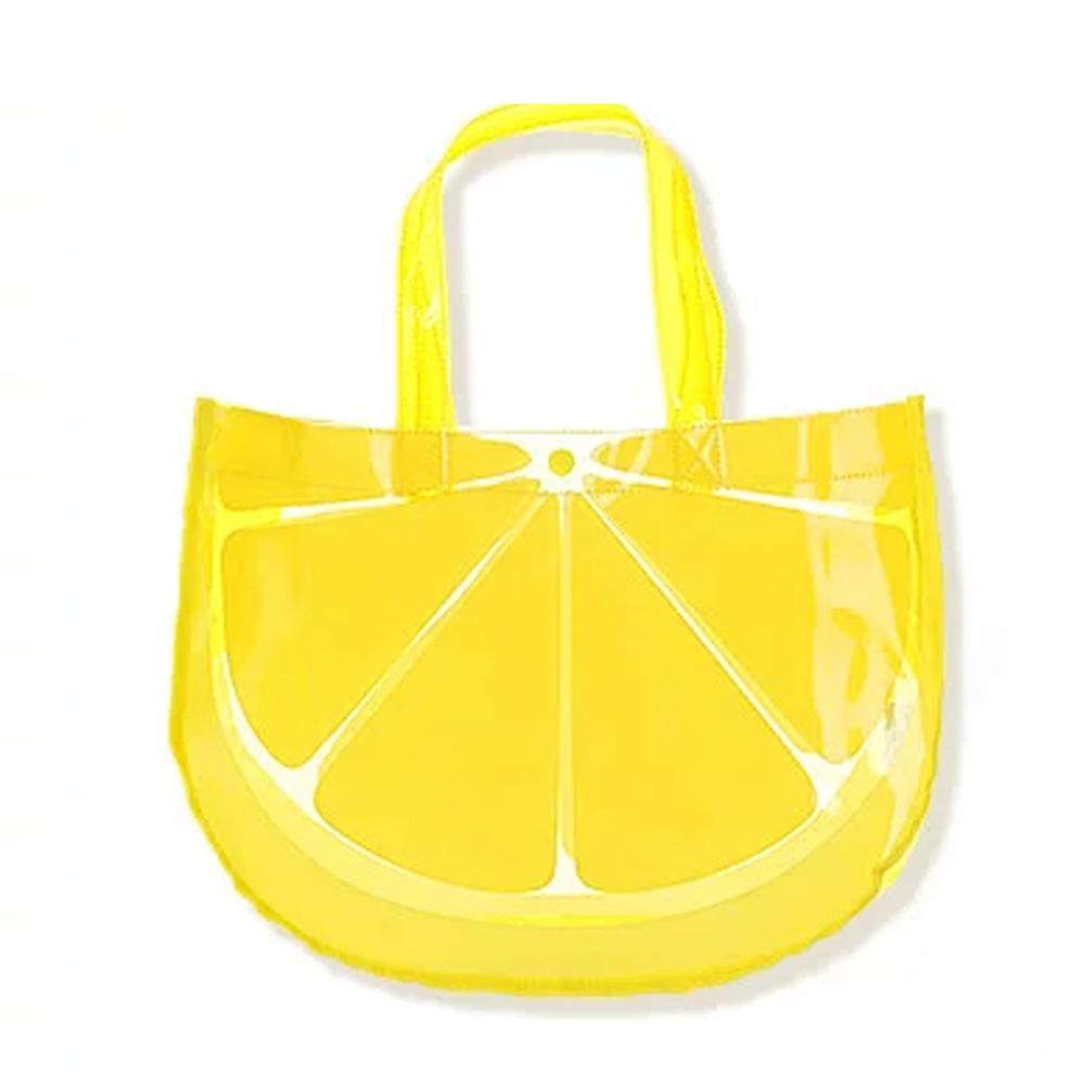 日本 ZOOLAND - 防水PVC手提袋/游泳包-水果造型-檸檬 (25x34cm)
