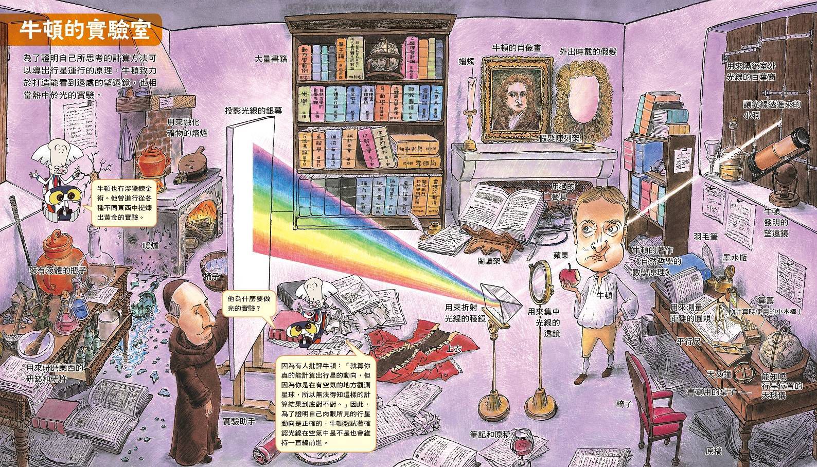 潛入！天才科學家的實驗室 1 宇宙有起源嗎？～牛頓與27位科學家（附學習單）-平裝