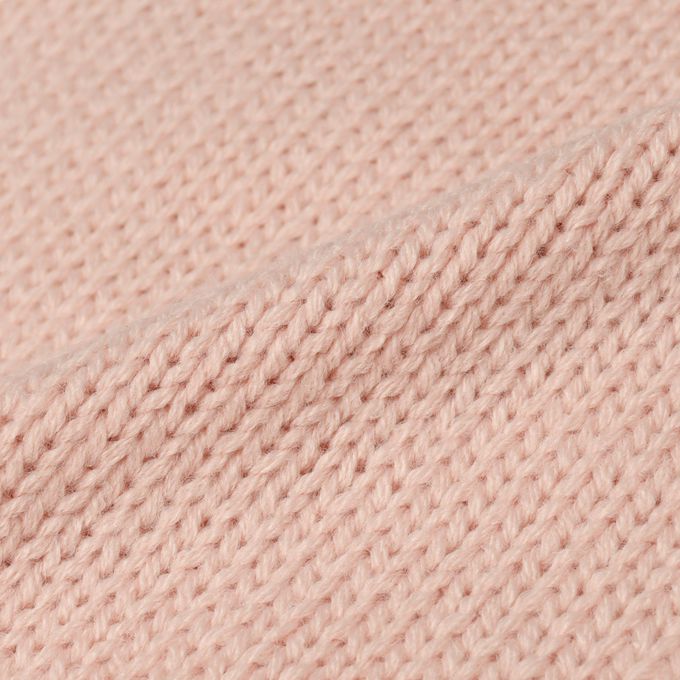 akachan honpo - 針織休閒上衣-緹花-粉紅色