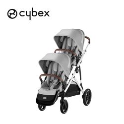 德國 Cybex - Gazelle S 雙胞胎推車-(推車+置物籃+第二座椅)-冰川灰