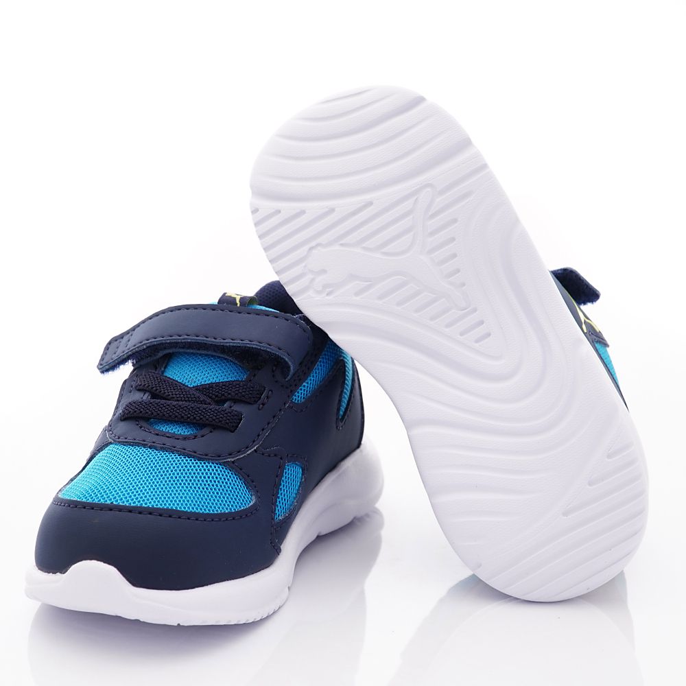 puma - 輕量彈力學步鞋(寶寶段)-藍