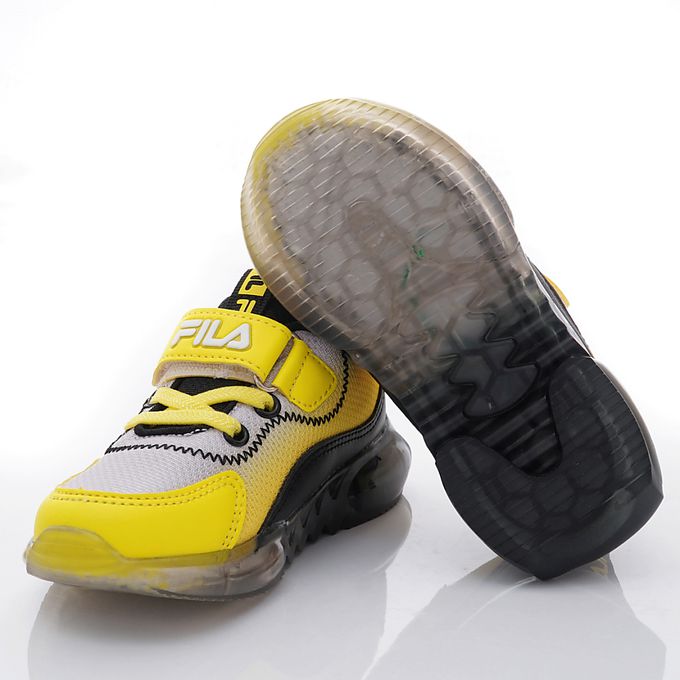 FILA - FILA康特杯電燈運動鞋款(中小童段)-運動鞋-黑黃