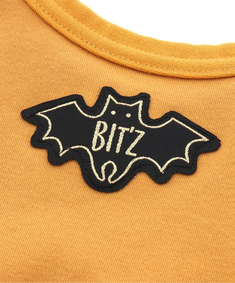 日本 BIT'Z - 萬聖節立體造型拼接長袖上衣-南瓜-白