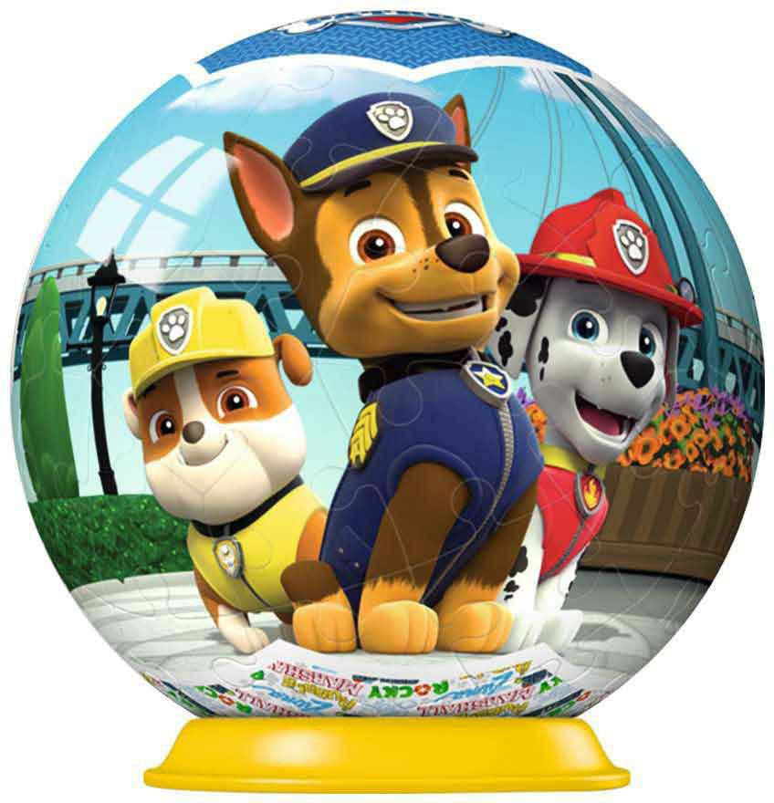 維寶拼圖 - 3D拼圖-汪汪隊球（三款隨機出貨）-55片