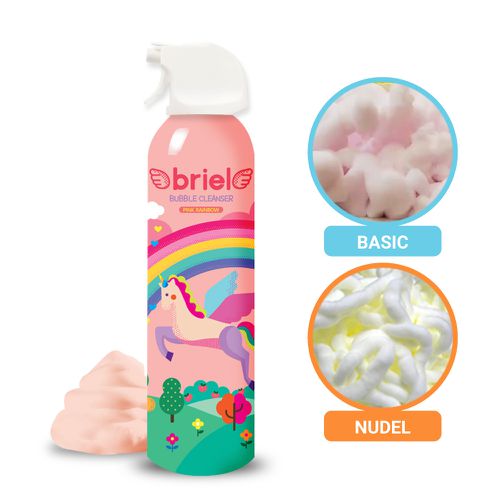 Briel 兒童泡泡沐浴慕斯-200ml-彩虹款(水蜜桃香氣)-200ml
