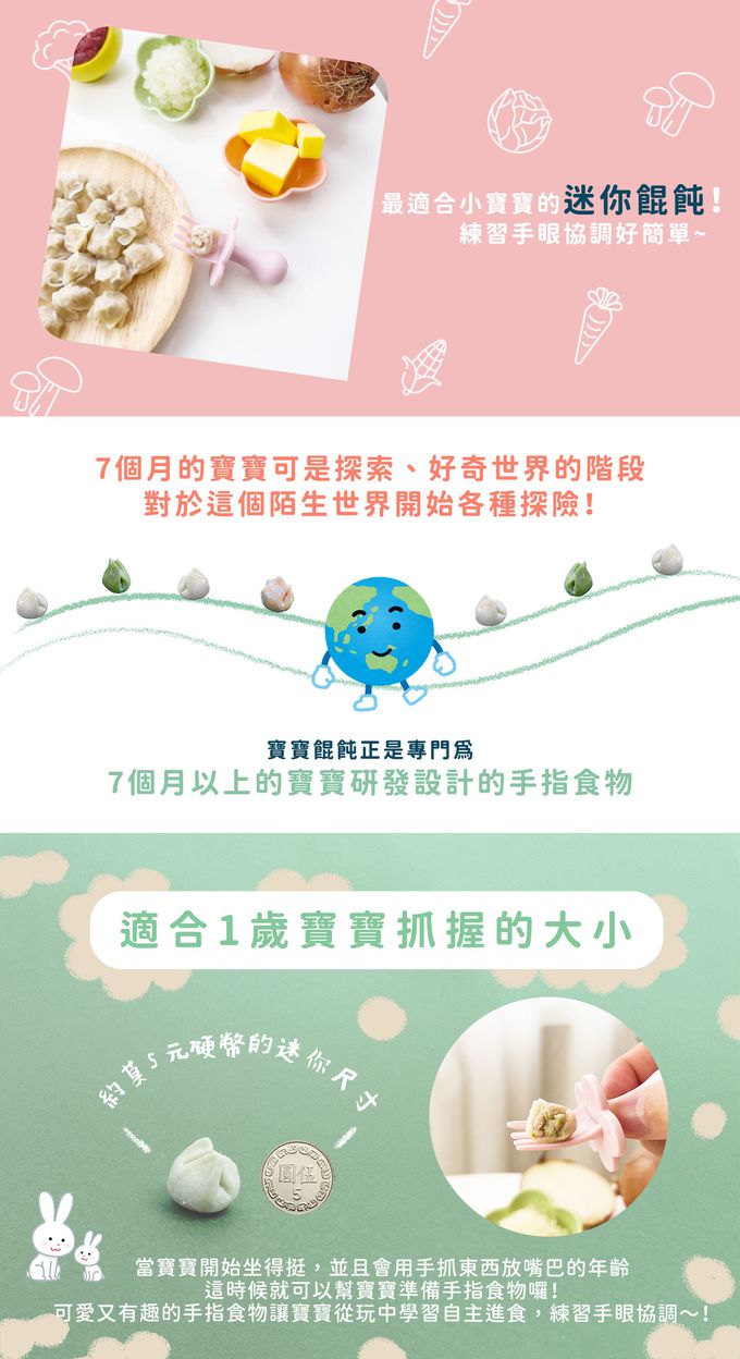 兔比媽咪廚房 - 寶寶餛飩-奶油洋蔥豬-(25顆/100顆)