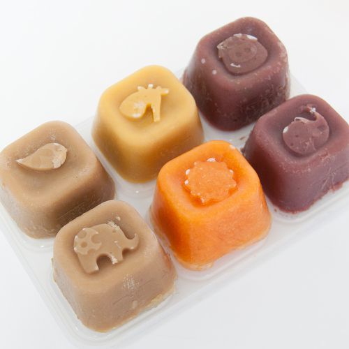 動物樂園造型矽膠副食品分裝保存盒-大象(綠)
