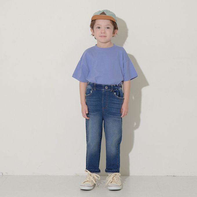 日本 b-ROOM - [低價]純棉柔軟素色T恤-炭灰