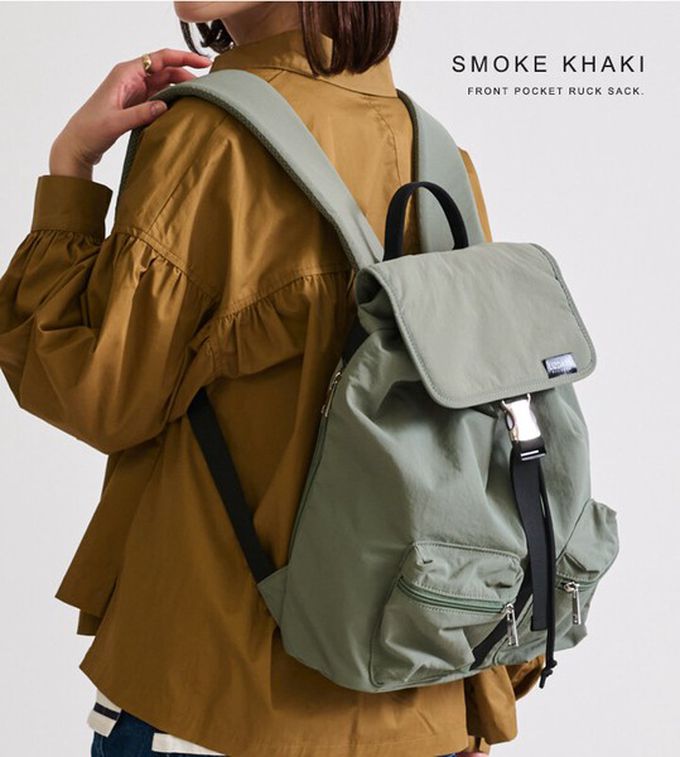 日本 LIZDAYS - 輕量簡約防潑水多口袋後背包-黑 (30x35cm)