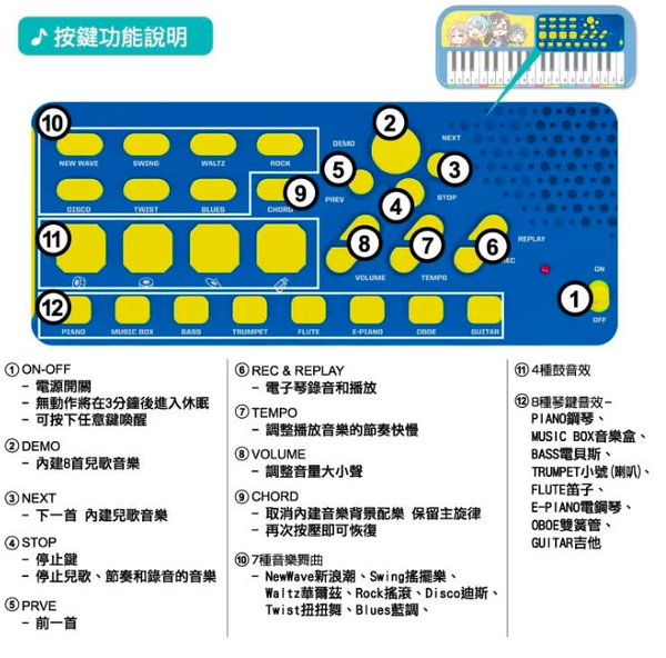 RUNALAND - 知音37Key電子琴