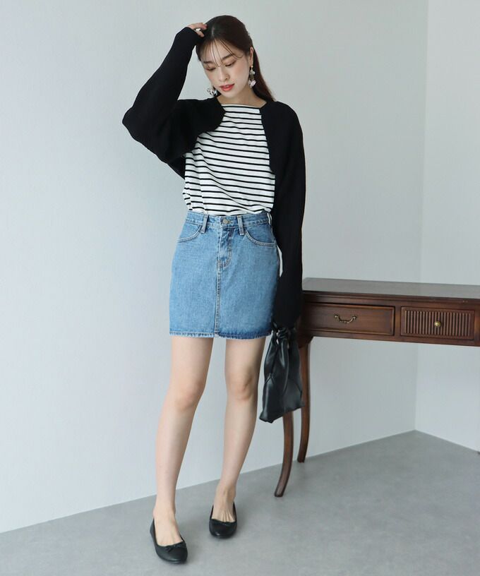 日本 BLUE EAST - 率性羅紋短版針織外套-白