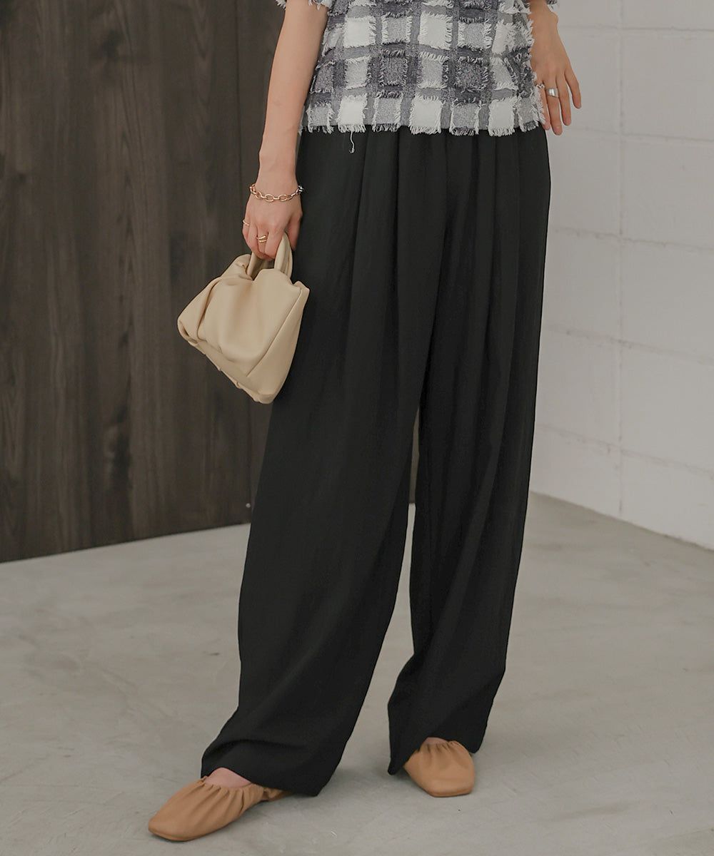 日本 Bab - 時尚美型垂墜感長褲-米杏