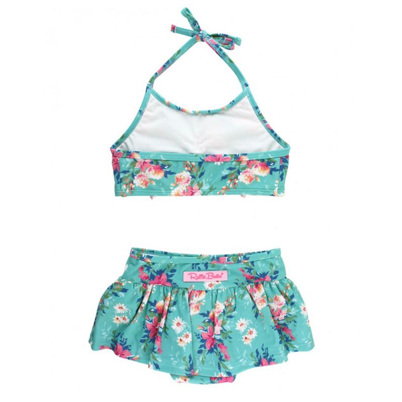 美國 RuffleButts - 小女童UPF 50+防曬無袖比基尼泳裝-夏日風情