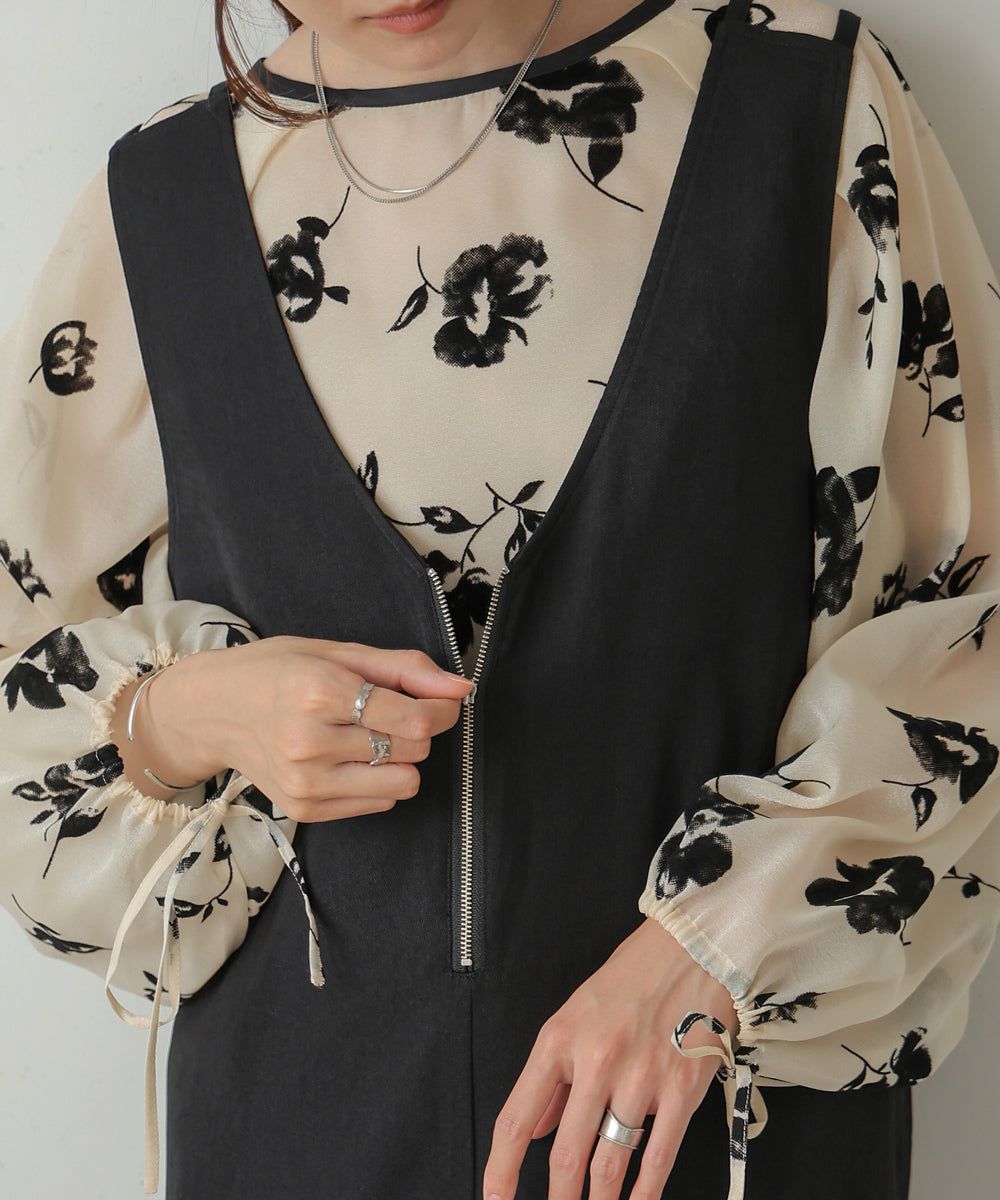 日本 Bab - 2WAY設計修身背心裙-水藍